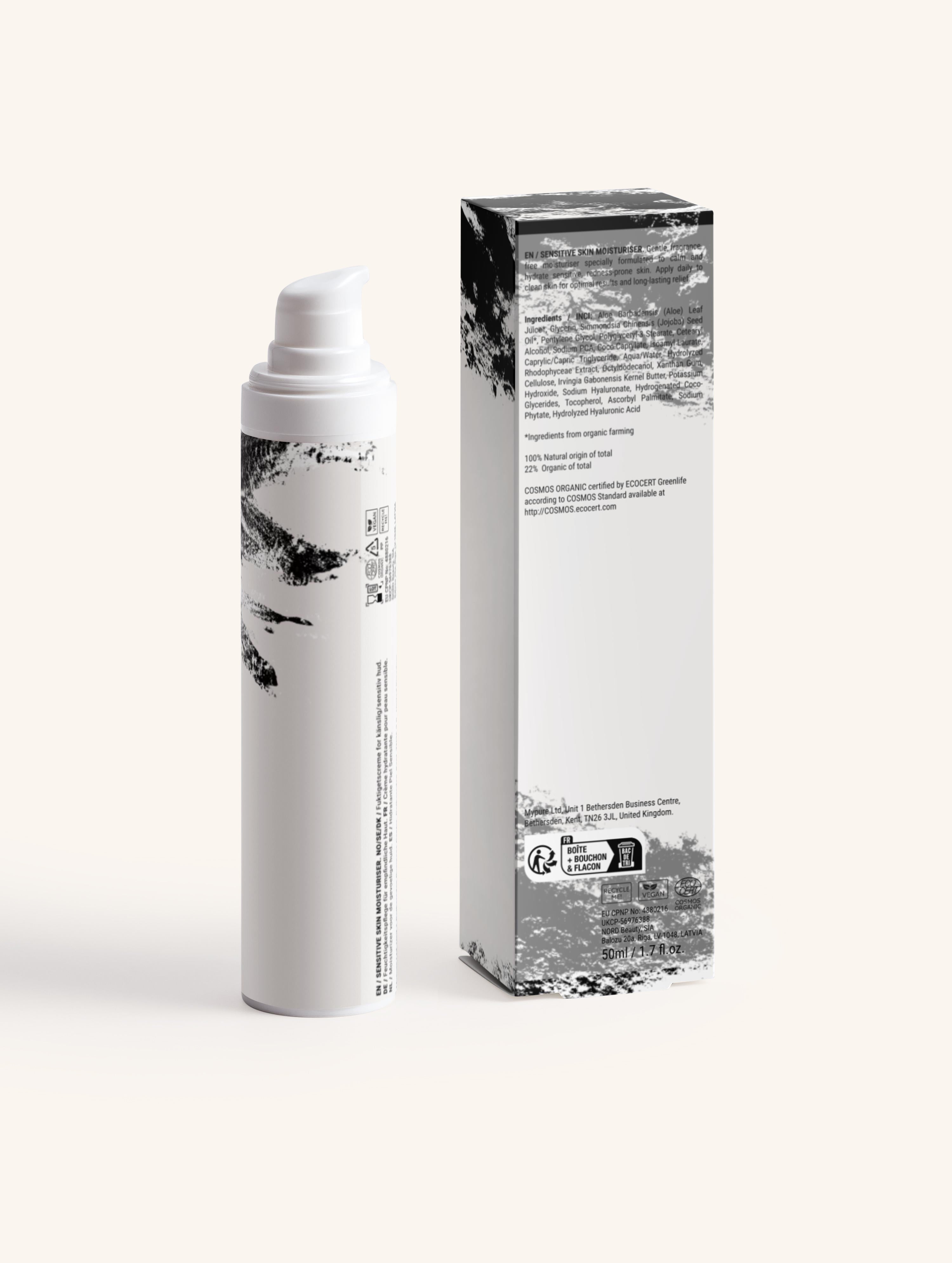 Vochtinbrengende crème voor de gevoelige huid, zonder parfum